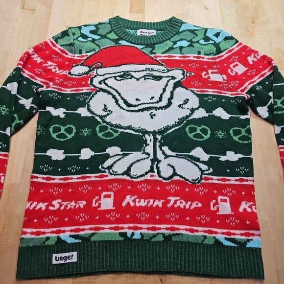 Kwik Trip & Kwik Star Holiday Ugly Christmas Sweater Adult Size Medium... - Picture 1 of 16